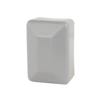 Zaunpfahlkappen rechteckig 60 x 80 mm grau (RAL 7040)