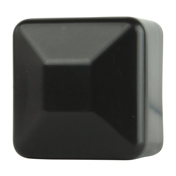 Zaunpfahlkappen quadratisch 40 x 40 mm schwarz (RAL 9005)