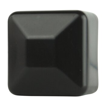 Zaunpfahlkappen quadratisch 40 x 40 mm schwarz (RAL 9005)