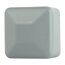 Zaunpfahlkappen quadratisch 40 x 40 mm grau (RAL 7040)