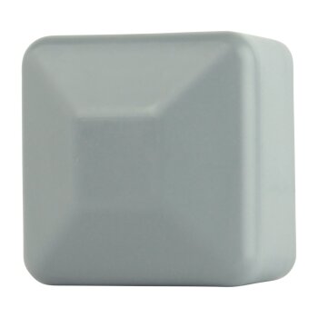 Zaunpfahlkappen quadratisch 80 x 80 mm grau (RAL 7040)