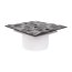 Badlüfter Wohnraumlüfter Diamant Panel anthrazit Ø 100 mm Nachlauf/Timer
