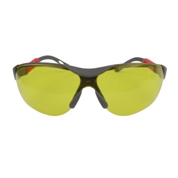 Schutzbrille mit verschiedenen Gläser gelb getönt