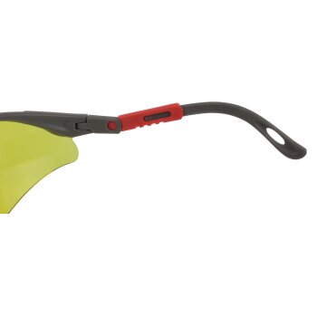 Schutzbrille mit verschiedenen Gläser gelb getönt