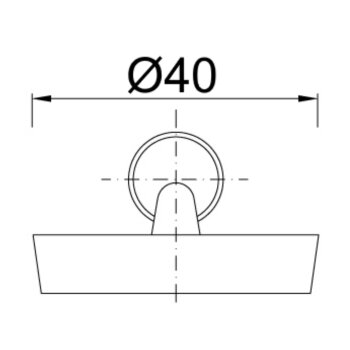 Abflussstopfen Kunststoff Ø 40 mm 44 mm Ø 40 mm