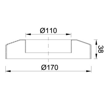 Rohrabdeckung Ø 110 mm