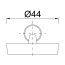 Abflussstopfen Kunststoff Ø 40 mm 44 mm Ø 44 mm