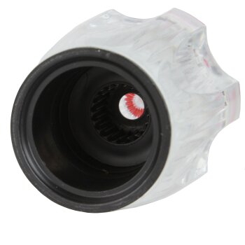 Hahnoberteil Diamant-Griff Rot 1/2"