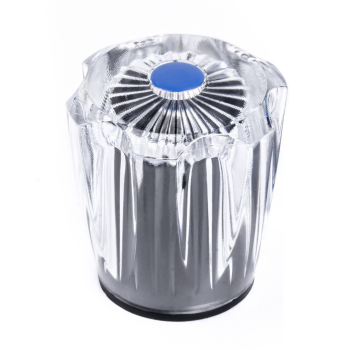 Hahnoberteil Diamant-Griff Blau 1/2"