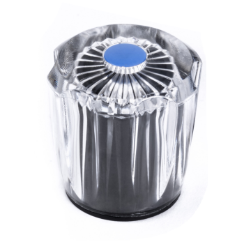 Hahnoberteil Diamant-Griff Blau 3/8"