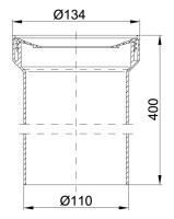 WC Anschlussrohr 3