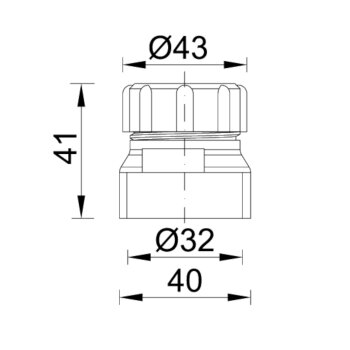 Rohrbelüfter für Abwasserrohre DN 32