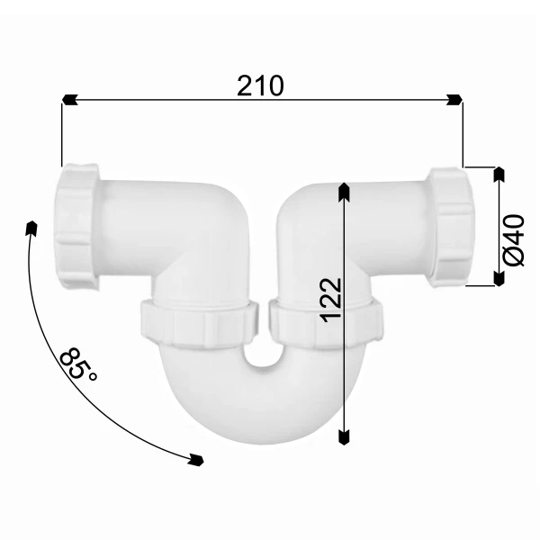 U-Siphon Ø 40 mm gallery 1_2nd