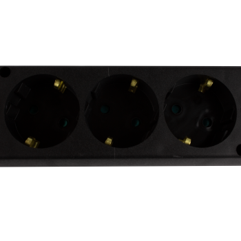 Mehrfachstecker 5-fach + Schalter schwarz