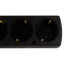 Mehrfachstecker 5-fach + Schalter schwarz