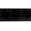 Mehrfachstecker 5-fach + Schalter schwarz
