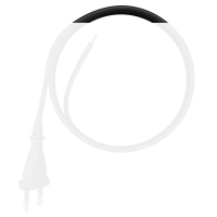 Anschlusskabel mit Eurostecker 2-polig 1 m - 2 x 0,75 mm&sup