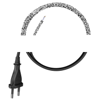 Anschlusskabel mit Eurostecker 2-polig 1,5 m 2 x 0,5 mm&sup2