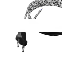 Anschlusskabel mit Eurostecker 2-polig 1,5 m 2 x 0,5 mm&sup2