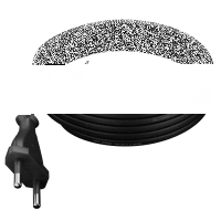 Anschlusskabel mit Eurostecker 2-polig 1,5 m 2 x 0,5 mm&sup2