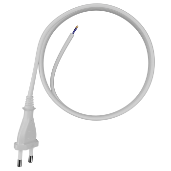 Anschlusskabel mit Eurostecker 2-polig 3 m 2 x 0,5 mm² weiß