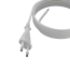 Anschlusskabel mit Eurostecker 2-polig 3 m 2 x 0,5 mm² weiß