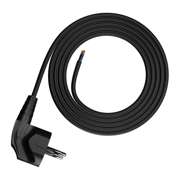 Anschlusskabel mit Schukostecker 3-polig 5 m 3 x 0,75 mm² schwarz