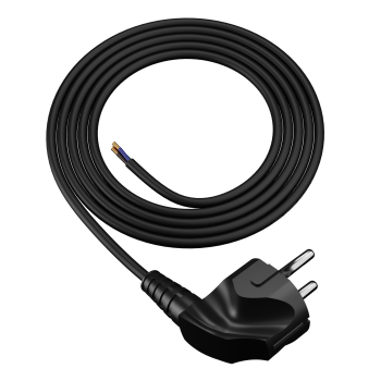 Anschlusskabel mit Schukostecker 3-polig 5 m 3 x 0,75 mm² schwarz