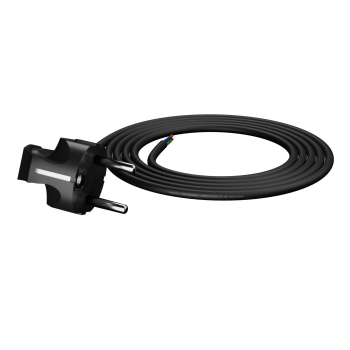 Anschlusskabel mit Schukostecker 3-polig 5 m 3 x 0,75 mm² schwarz