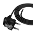 Anschlusskabel mit Schukostecker 3-polig 5 m 3 x 1 mm&sup2; schwarz