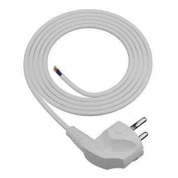 Anschlusskabel mit Schukostecker 3-polig 1,5 m 3 x 1,5 mm² weiß