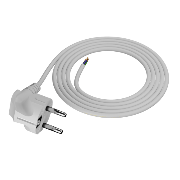 Anschlusskabel mit Schukostecker 3-polig 10 m 3 x 1,5 mm² weiß