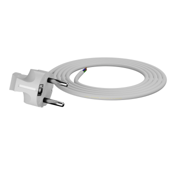 Anschlusskabel mit Schukostecker 3-polig 10 m 3 x 1,5 mm² weiß