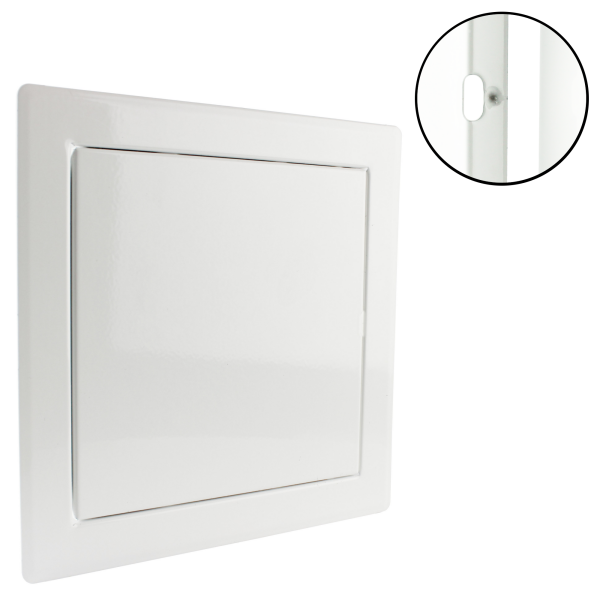 Revisionsklappe Metall weiß | 200 x 300 mm Gebraucht - Akzeptabel