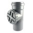 KWPP-CS-110-001-P 110 Reinigungsrohr - grau B-WARE