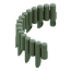 Gartenpalisade Standard grün 1,17 m / Ø 0,33 m