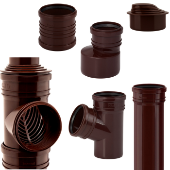 Entwässerungssystem braun DN110 B-WARE
