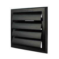 Lüftungsgitter in schwarz mit Lamel gallery