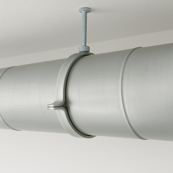 Rohrschelle mit Stockschraube Ø 125 mm