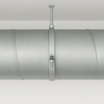 Rohrschelle mit Stockschraube Ø 125 mm