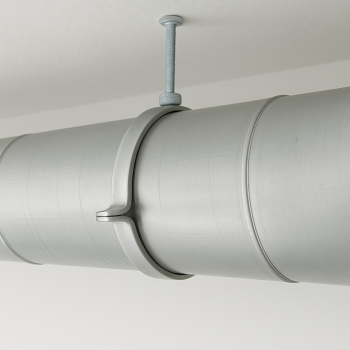 Rohrschelle mit Stockschraube Ø 160 mm