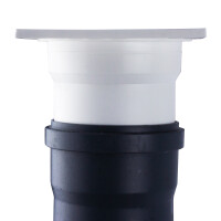 DN110 Duschablauf mit PVC-Rohr Weiß Rohr 50 cm 2