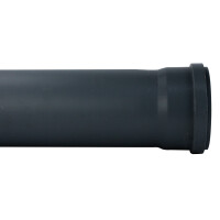 DN110 Duschablauf mit PVC-Rohr Edelstahl Rohr 50 cm 3