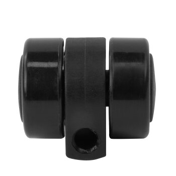 Möbeldoppelrolle Vollgummi Ø 36 mm