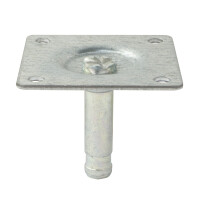 Anschraubplatte für Möbelrolle 38 x 38 mm 1