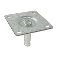 Anschraubplatte für Möbelrolle 38 x 38 mm 4