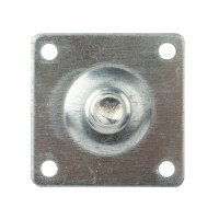Anschraubplatte für Möbelrolle 42 x 42 mm 5
