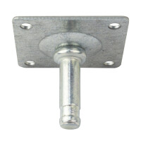 Anschraubplatte für Möbelrolle 42 x 42 mm 6