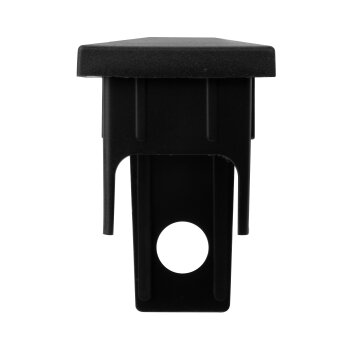 Innenkappe für Zaunpfosten mit Überstand 40 x 60 mm schwarz (RAL 9005)