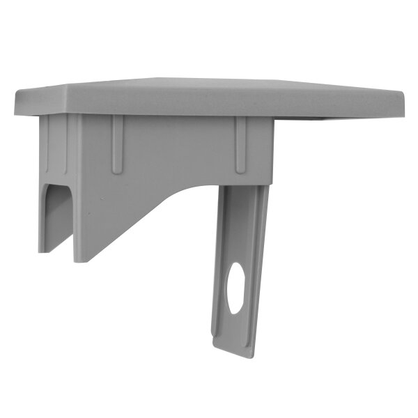 Innenkappe für Zaunpfosten mit Überstand 40 x 60 mm grau (RAL 7040)